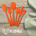 KitMix™ - Conjunto de Espátulas de Silicone Antiaderente - ame&loja