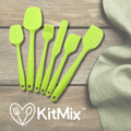 KitMix™ - Conjunto de Espátulas de Silicone Antiaderente - ame&loja