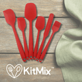 KitMix™ - Conjunto de Espátulas de Silicone Antiaderente - ame&loja